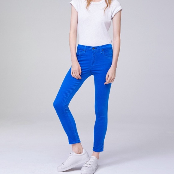 rag & bone Denim - Rag & Bone High Rise Ankle Skinny Velvet Jeans